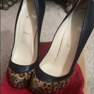 Christianlouboutin pony leopard shoes